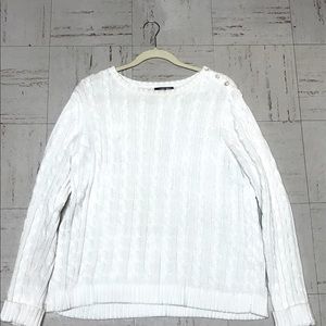 White Land’s End Sweater